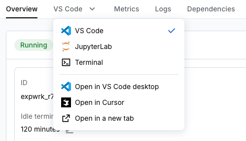 Select your IDE
