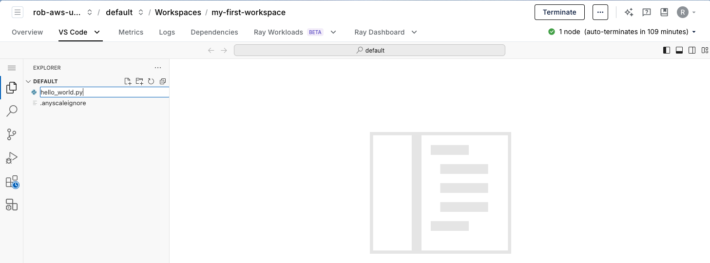 Create a new file