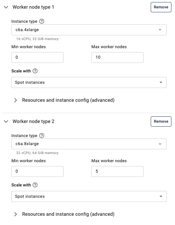 AWS Worker Nodes